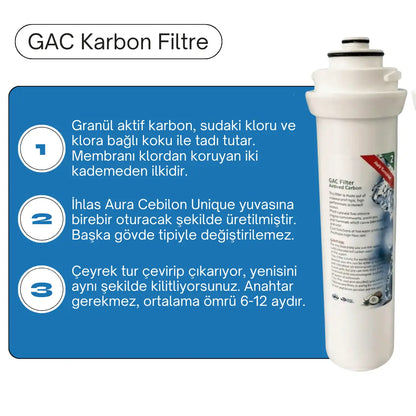 İhlas Aura Cebilon Unique Uyumlu Filtre Seti 3'lü